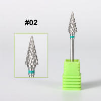 1pc Bit De Uñas De Acero Tungsteno Para Remover Polvo Y Cortar Tiras De Uñas Herramienta De Manicura Con Cabeza De Grind Head - details 1