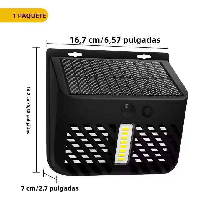 Zapador Solar De Mosquitos Con Luz LED Trap Para Atrapa Moscas Y Insectos Recargable Al Sol Para Patio Jardín - 1