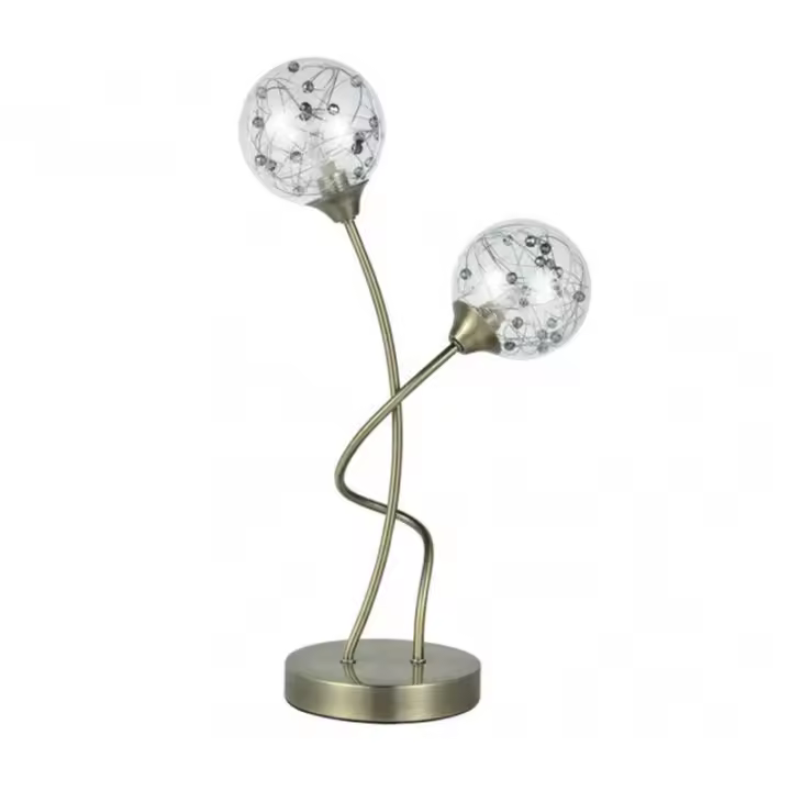 Lámpara de Mesa FABRILAMP Sobremesa Rio De Janeiro Cuero 45x24x14 Cm - 1