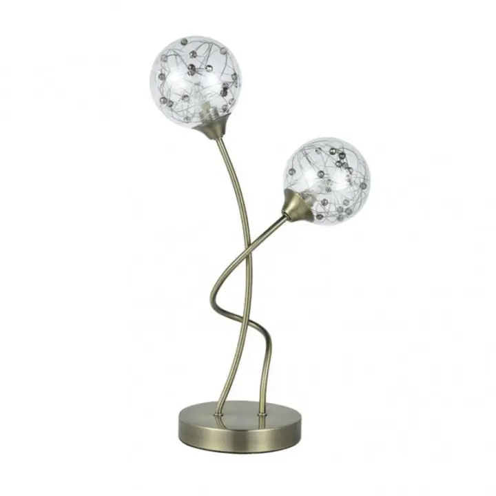 Lámpara de Mesa FABRILAMP Sobremesa Rio De Janeiro Cuero 45x24x14 Cm - 1