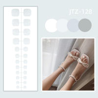 24 Pcs Uñas Postizas Removibles Para Dedos Del Pie En Color Sólido Gloss Fácil De Usar Sin Pegamento Uñas Falsas De Acrílico Para Arte De Uñas - details 23
