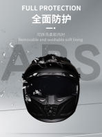 Casco Motocicleta ORZ Vintage Black Warrior Combinado Medio Y Completo Para Cruce Casco Motorcross Unisex Abs Material - details 3