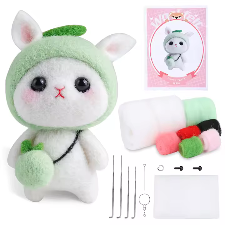 Kit De Herramientas Para Tejido Con Agujas KRABALL Para Principiantes Feltado De Animales Y Muñecas Suministros De Lana Para DIY De Tejido Con Agujas - 1