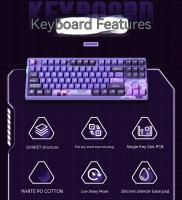 Teclado Mecánico VGN V87 Con Intercambio Caliente En Tres Modos Teclado De Juego RGB Dinámico Con Gatillos PBT Ergonómico Para Gamer Win Mac Oficina - details 3