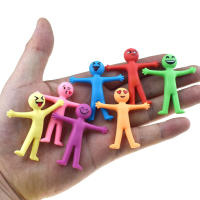 10Pcs Juguetes De Plegado Elástico Novedosos Juguetes Antiestrés Coloridos Amarillos Alivio Del Estrés Regalos De TPR Suave Plástico Creativo Muñeco Juguetes Para Adultos Y Adolescentes - details 3