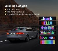 Panel De Pantalla LED Matriz De Pixeles Bluetooth APP Para Coche Tienda Hotel Bar Luz Nocturna Flexible Programable DIY - details 12