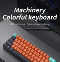 Teclado Mecánico RGB MUCAI 61 Teclas Con Cable USB Iluminación LED Para Mac Android Windows Teclado De Juego Estándar Sin Soporte Para El Codo - details 0