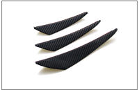 Set De 6 Piezas deSpoiler Universal Para Coche Canard Valence Chin Difusor Splitter Fin Decoración Para Bumper Frontal PVC - details 2