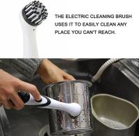 Cepillo Limpieza Hogar,Cepillo Electrico Limpieza Hogar,fregadora De Energía con 4 Cepillo Herramienta De Limpieza Oscilante para Limpia Todas Las Esquinas Huecos para Baño, Cocina, Hogar - details 3