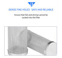 Filtro De Inflación Para Acuario De 12/16mm Protector De Red De Acero Inoxidable Accesorio De Filtro Para Tanque De Peces Tamaño S/L - details 8