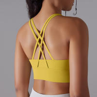 Sujetador Deportivo Para Mujer Alta Soporte Impacto Yoga Running Quick Dry Top Deporte Gimnasio Padded Bralette Sexy - details 40
