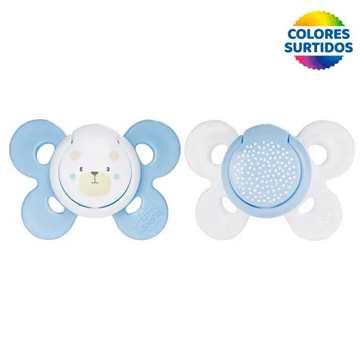 Chicco Chupete Physio Comfort Silicona Niño 0-6 M 2Uds - 1