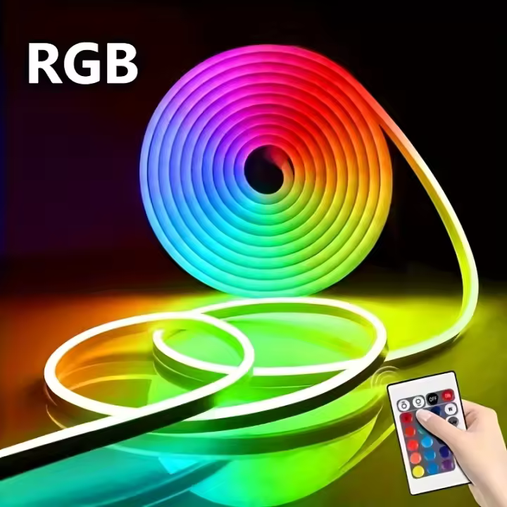 Tira De Luces LED RGB Bluetooth 5V USB Para Decoración De Habitaciones Y Fiestas Control Remoto Y App Sincronización Con Música Luz Neón De Tira De Neón Para Iluminación De Ambientes - 1