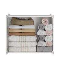 Armario Modular, Estantería de Módulos, Organizador Modular de Ropa Ropero para Hogar, Estante de Almacenamiento para Dormitorio, 16 Módulos, 3 Barras, 140x105 cm, Color Negro - details 3