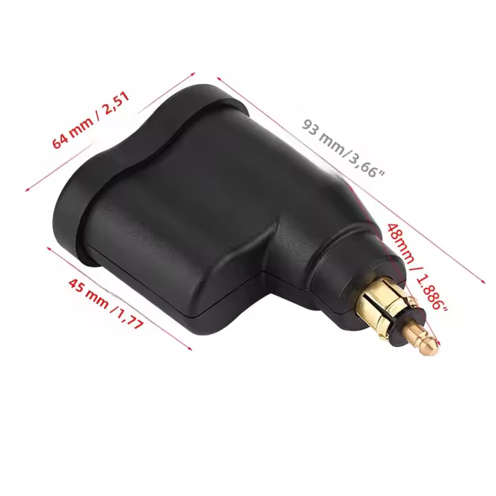 Cargador Dual USB Impermeable Para Motocicleta Adaptador De Poder Para Moto E-Bike 5V/3.3A Con Sobrecarga Protección Certificado CE FCC RoHS KC - 1