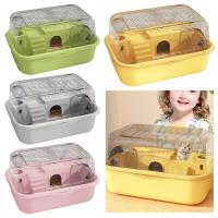Caja De Rattus Doble Capa Para Hamsters Pequeños Animales De Estilo Portátil Casa De Mascotas Para Rattus Y Cobayas - details 0