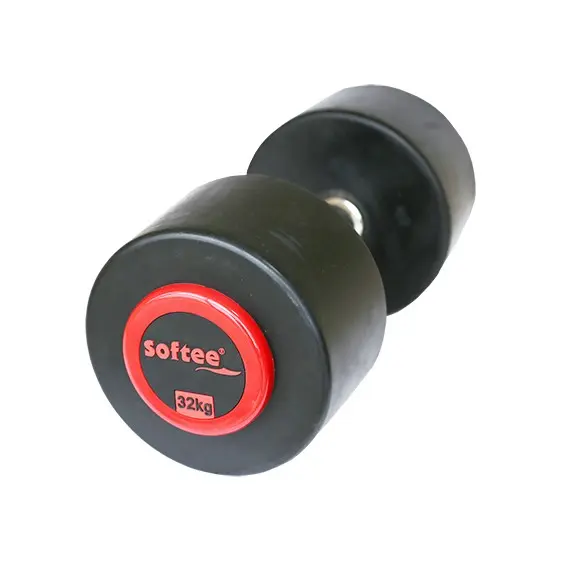mancuerna pro-sport softee color negro tamaño 32 kg - 1