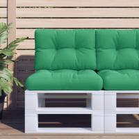 vidaXL Cojines para palets 2 unidades tela en color Beige/Verde/Gris y más | acolchados duraderos para sofás de jardín terraza exterior - details 1