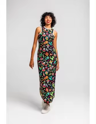 Vestido Lolina midi Amor a la Mexicana - 1