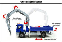 Kdw Alloy Camión De Juguete Para Niños 1:50 Vehículo De Transporte De Ingeniería Coche De Construcción Simulación Regalo Para Niños Colección De Modelos De Plástico ABS - details 12