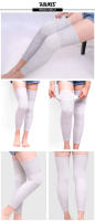 AOLIKES 1Par De Protetor De Rodilla Largo Para Deporte Y Exterior Alivio De Artritis Alta Elasticidad Soporte Calf Leg Protector De Rodilla - details 6