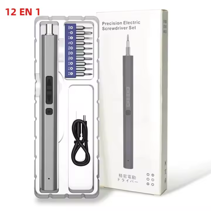 Set De Destornilladores Eléctricos 50 En 1 Con Bit Magnéticos Phillips Torx Herramienta Manual Profesional Con LED Y Tipo-C Para iPhone PC Juguetes - 1