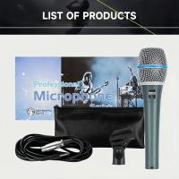 BETA 87A Micrófono Dinámico Supercardioid Para Escenario Y Karaoke Micrófono Cableado Profesional Para Canto Y Grabación BBOX - details 4