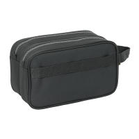 Neceser Aseo Viaje Real Madrid 3ª Equipación Neceser con Asa Adaptable a Carro Color Gris - Safta - details 1
