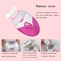 Kemei Epilador Eléctrico Original Para Mujer Eliminador De Vello Corporal Completo Y Facial Recargable Para Piernas Bikini Y Axilas - details 0