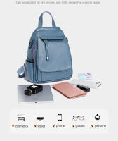 Mochila Pequeña De Cuero Zency Para Mujer Con Muchos Bolsillos Y Cubierta De Flap Antirrobo Bolso De Hombro De Moda - details 8
