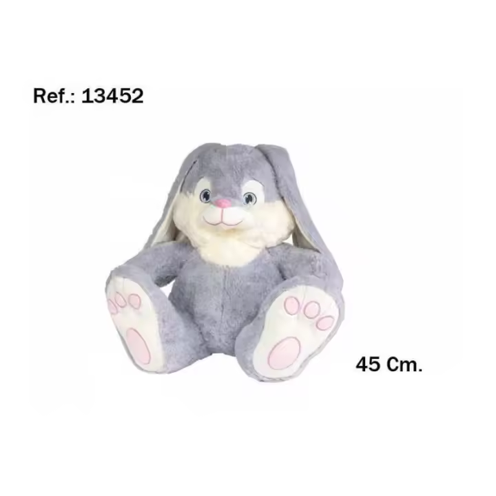 PELUCHE CONEJO PIES SIMPATICO 45CM DE ARTESANÍA BEATRIZ - 1