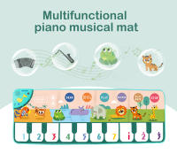 Coolplay Alfombra Tecladista Musical Para Niños Con 8 Sonidos De Animales Alfombra De Baile Educativa Para Bebés Material De Tela Adecuada Para Edades 3-6 Años Y 6-12 Años - details 2