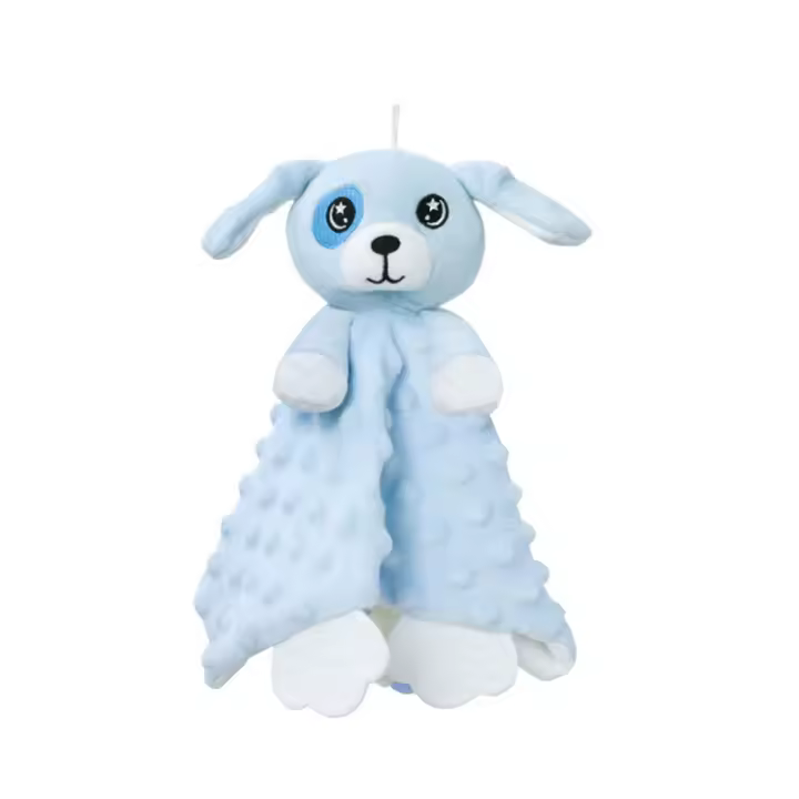 Toalla calmante para bebés con diseño de animales de dibujos animados, de silicona, masticable y suave. - 1