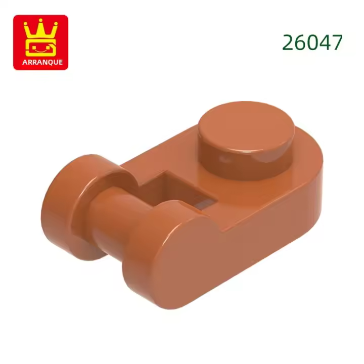 Wange 120Pcs Bloques Redondos 1x1 Con Mango Y Barra Accesorios De Color Compatible Con Bloques De Construcción DIY Para Niños - 1