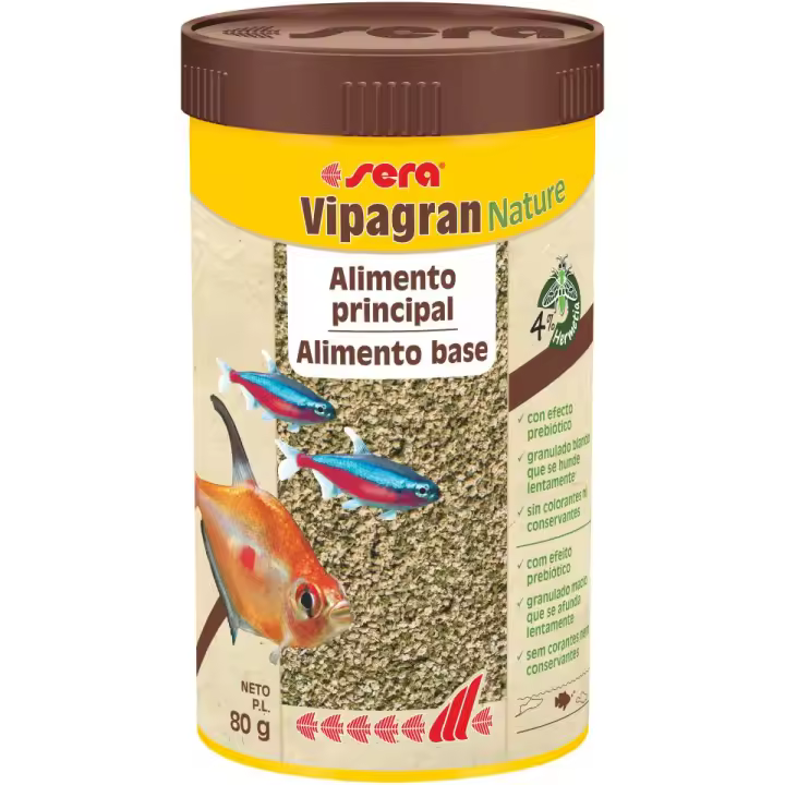 Sera Vipagran Nature - Alimento granulado suave para peces - 1