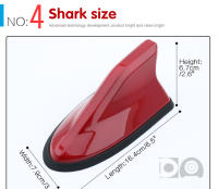 Antena De Coche Universal Impermeable En Forma De Mordaza De Tiburón Aumenta La Señal Piano Pintura Adecuada Para Muchos Modelos De Coches - details 5