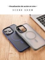 Funda De Carga Inalámbrica Magnética Magsafe Para iPhone 15 14 plus 13 12 11 pro Max Matte Antichoque Bumper Armadura Cubierta Rígida - details 12