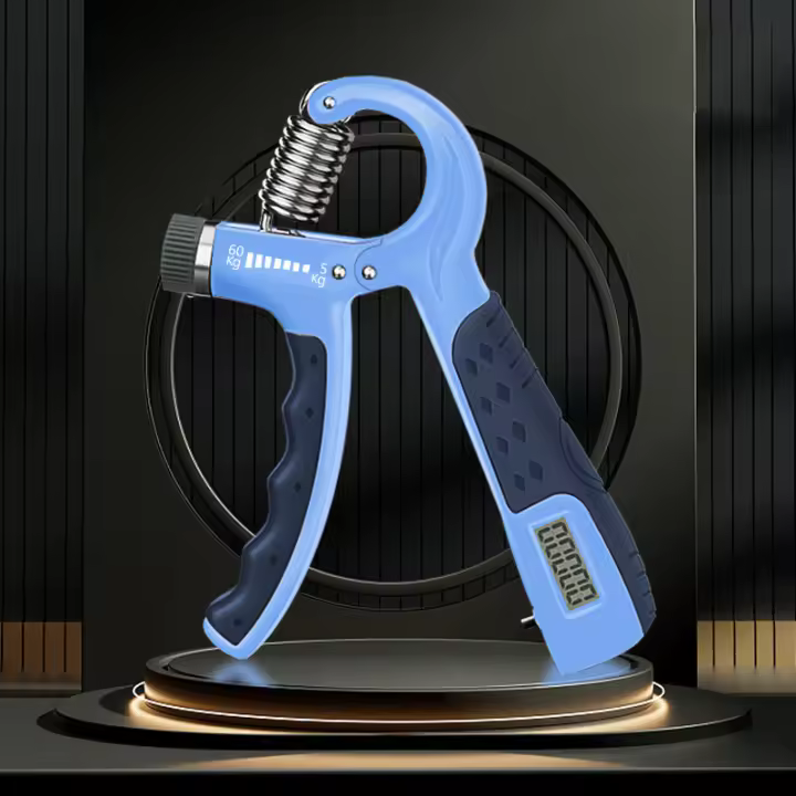 Dispositivo De Medición De Fuerza De Mano Electrónico Con Pantalla Grande Entrenador De Mano Ajustable Para Ejercicios De Dedos Equipo De Ejercicio De Brazo - 1