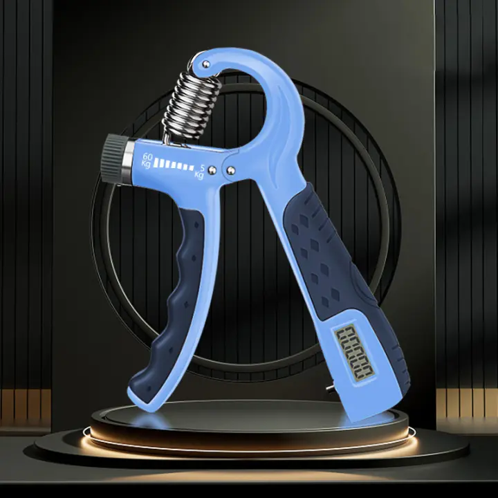 Dispositivo De Medición De Fuerza De Mano Electrónico Con Pantalla Grande Entrenador De Mano Ajustable Para Ejercicios De Dedos Equipo De Ejercicio De Brazo - 1