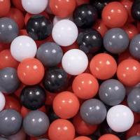 Pelotas Infantiles Multicolores Sin BPA para Piscina y Parque, Pack de 50 a 800 Unidades, 5,5 cm – Bolas de Colores Rojo, Negro, Gris y Blanco, Juguete Seguro para Niños y Bebés, Uso en Playground y Espacios Acuáticos - details 1