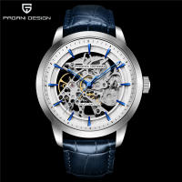Reloj De Pulsera Mecánico Para Hombres PAGANI DESIGN 2023 Marca Top Lujo Dorado Resistente Al Agua Con Movimiento Automático Y Esqueleto Cuero Acolchado Estilo Casual - details 4
