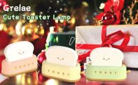 Luz nocturna, luz LED para niños, lámpara de noche en forma de tostadora color verde regulable, lámpara de mesita de noche USB con temporizador, luz nocturna recargable para bebé, lámpara de mesa, decoración de habitación linda - details 0