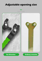 Llave De Desmontaje Ajustable Para Amoladora Angulada 10-46mm Con Mango Cubierto De Goma Herramienta Para Cambiar Disco De Amolado - details 2