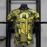 Camiseta De Fútbol De Verano Edición Especial Brasil Jesus Para Adultos Y Niños Casual Quick-drying Poliéster Camiseta De Outdoor - details 3
