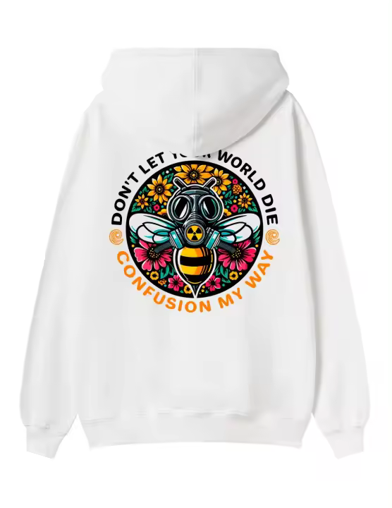 DONT LET WHITE HOODIE LIMITED EDITION - 1