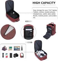 Bolsa de viaje mochila de cabina Bolsa de hombro portátil grande, rojo-B, minimalista o moderno - details 2