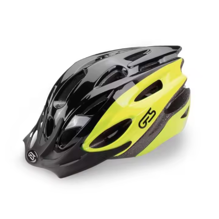 Casco Bicicleta Montaña Ges Rocket Talla-L, Amarillo/Negro - 1