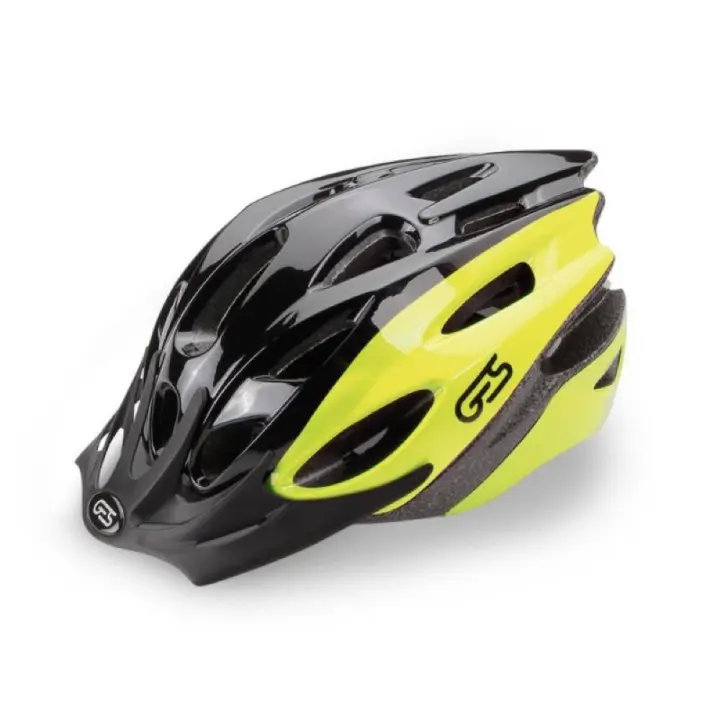 Casco Bicicleta Montaña Ges Rocket Talla-L, Amarillo/Negro - 1