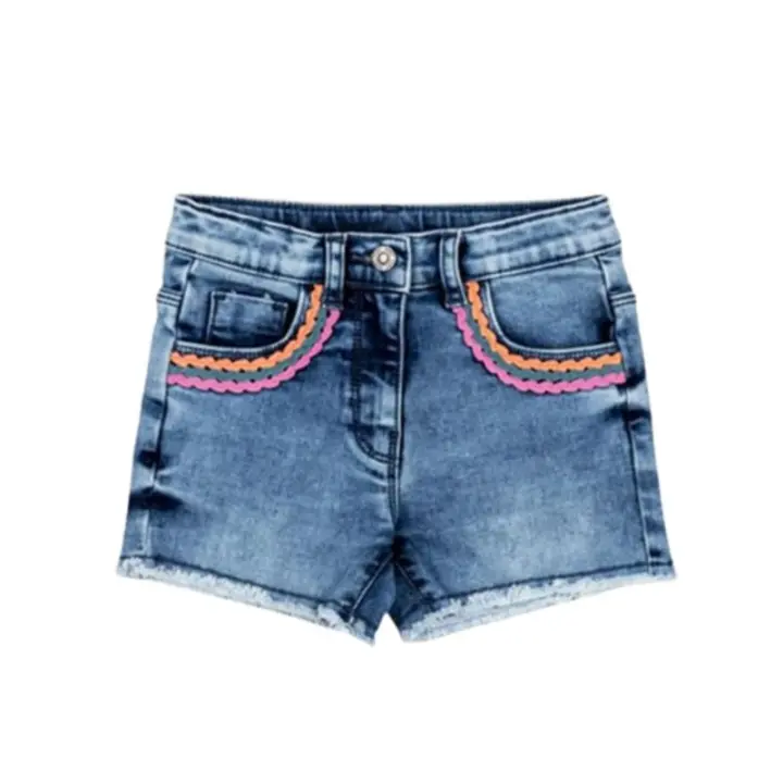 LOSAN - Short Tejano para Niña - Azul - Suavidad y Comodidad Todo el Día - 1