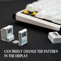 2PC Nostalógicos Mini Macintosh Keycap Estilo Retro MAC Hat FC Para Teclado Mecánico ABS PC Creativo Cara Cambiable - details 4